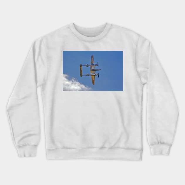 Lockheed P-38 Lightning from below Crewneck Sweatshirt by holgermader